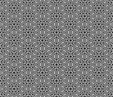 Tekrarlama ile Dikişsiz geleneksel Japon Kumiko süsleme anahatlar