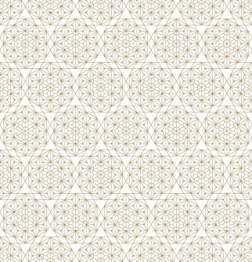 Sorunsuz geleneksel Japon Kumiko.Golden renkli çizgiler süsleme.