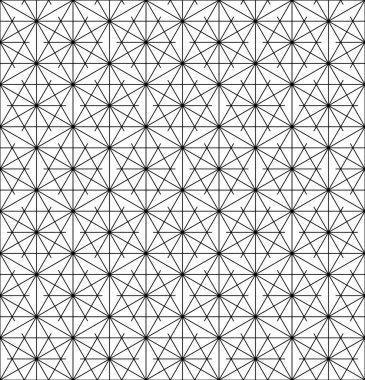 Seamless modeli Japon süs Kumiko dayalı