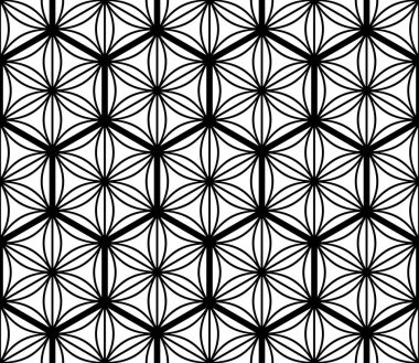 Seamles temel geometrik süsleme kumiko