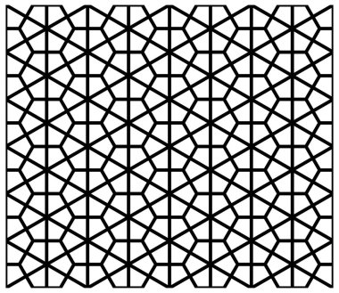 Sorunsuz Japon arka planı ve desen siyah siluet