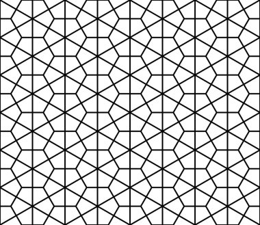 Tarzı Kumiko kesintisiz geometrik desen