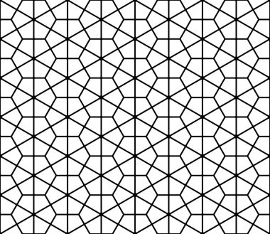 Tarzı Kumiko kesintisiz geometrik desen