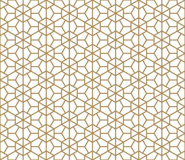 Seamless pattern based on Japanese ornament Kumiko