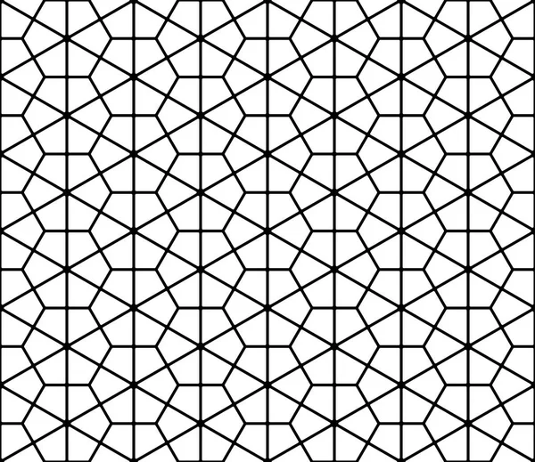 久美子のスタイルでシームレスな幾何学的なパターン — ストックベクタ