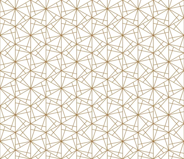Altın Dikişsiz soyut geometrik desen. İnce çizgiler.