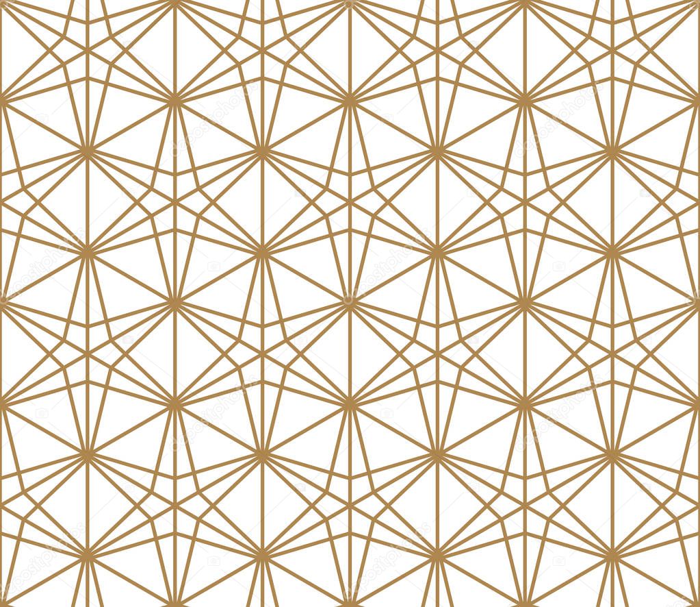 Seamless pattern based on Kumiko pattern