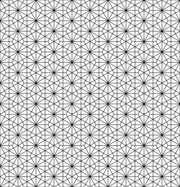 Kumiko.Black ve beyaz sorunsuz geleneksel Japon süsleme.