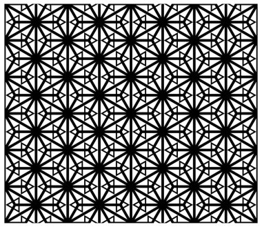 Sorunsuz geleneksel Japon Kumiko süsleme