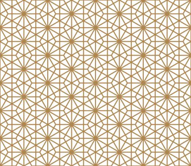 Seamless modeli Japon süs Kumiko dayalı