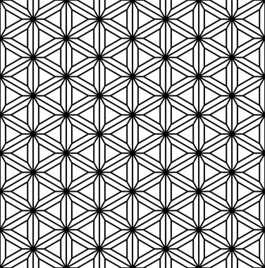 Seamless modeli Japon geometrik süsleme Kumiko dayalı.