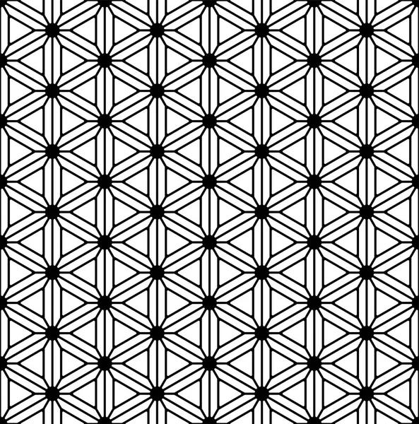 基于日本几何装饰库米科的无缝图案. 圆角. — 图库矢量图片