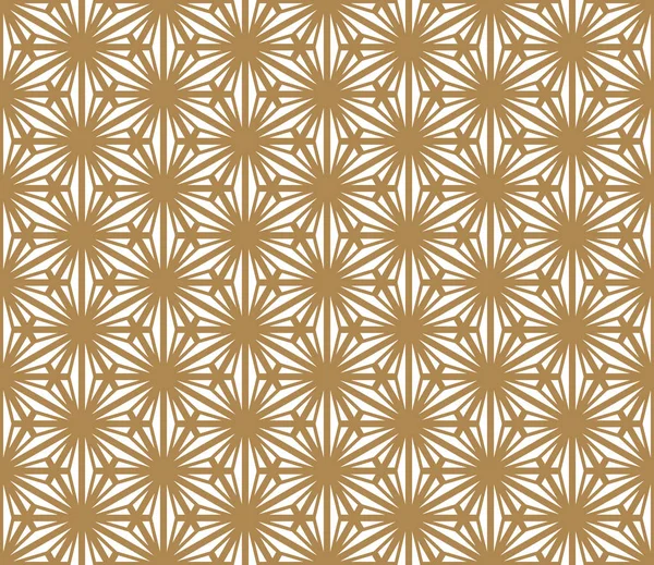 Seamless pattern based on Japanese ornament Kumiko — Stock Vector