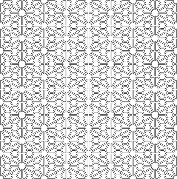 Бесшовный геометрический узор на основе японского орнамента Кумико — стоковый вектор
