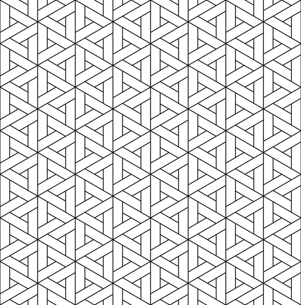 Seamless mönster baserat på japanska prydnad Kumiko — Stock vektor