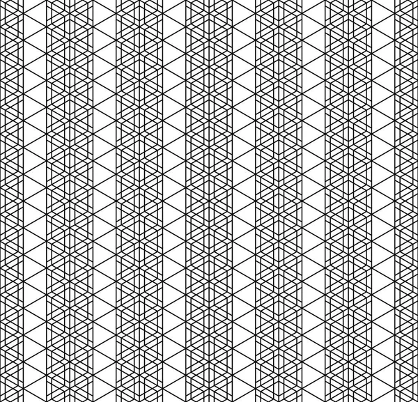 Sorunsuz geleneksel Japon geometrik süs. Siyah ve beyaz. — Stok Vektör