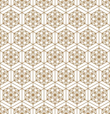 Tarzı ahşap kumiko süsleme Japon seamless modeli.