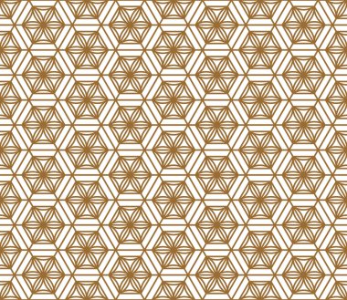Seamless Japon modeli shoji kumiko altın içinde.