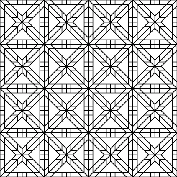 Sorunsuz geleneksel Japon geometrik süs. Siyah ve beyaz.