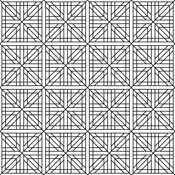 Απρόσκοπτη παραδοσιακά ιαπωνικά γεωμετρικό κόσμημα. Μαύρο και άσπρο. — Διανυσματικό Αρχείο
