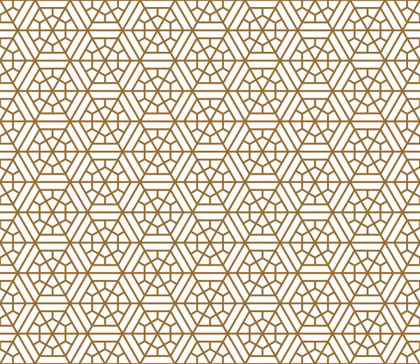 Seamless Japon modeli shoji kumiko altın içinde.