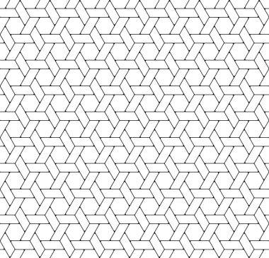 Siyah ve beyaz renk Shoji Ekran Için Dikişsiz Japon desen Kumiko.