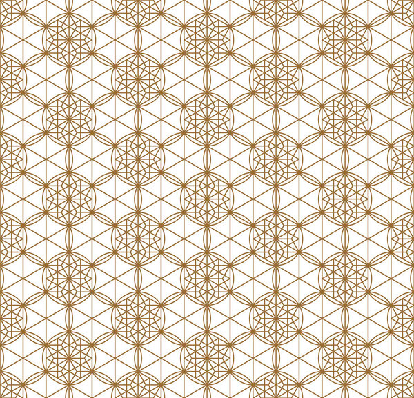 Seamless japanese pattern.For shoji screens.Kumiko woodwork ornament.