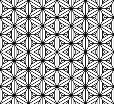 Seamless modeli Japon süs Kumiko dayalı