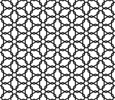 Kumiko süslemesine dayalı kusursuz geometrik desen .