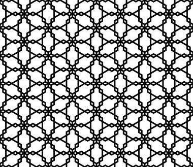 Kumiko süslemesine dayalı kusursuz geometrik desen .