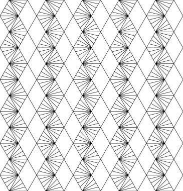 Seamless modeli Japon süs Kumiko dayalı