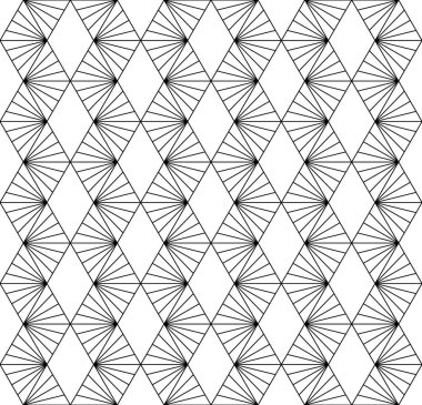 Seamless modeli Japon süs Kumiko dayalı