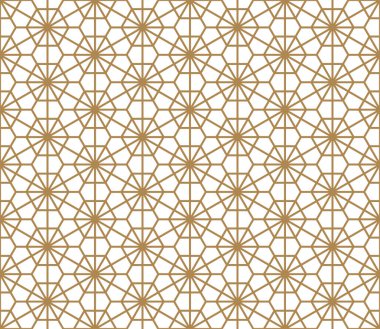 Seamless modeli Japon süs Kumiko dayalı