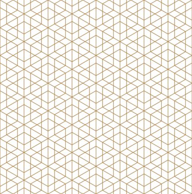 Sorunsuz geleneksel Japon Kumiko.Golden renkli çizgiler süsleme.