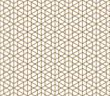 Sorunsuz geleneksel Japon Kumiko.Golden renkli çizgiler süsleme.