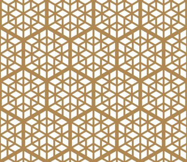 Seamless modeli Japon süs Kumiko dayalı