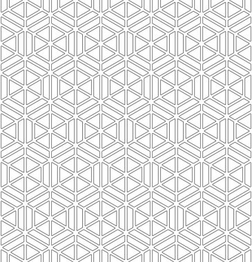 Seamless modeli Japon süs Kumiko dayalı