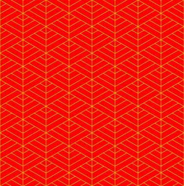 Seamless modeli Japon süs Kumiko dayalı