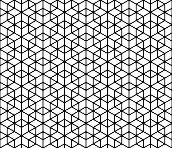 Tarzı Kumiko kesintisiz geometrik desen — Stok Vektör