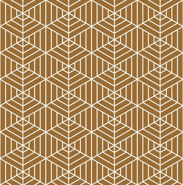 Sömlös geometriska mönster baserat på japanska prydnad Kumiko — Stock vektor