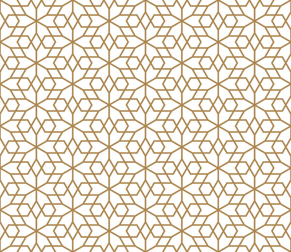 Seamless pattern based on Japanese ornament Kumiko