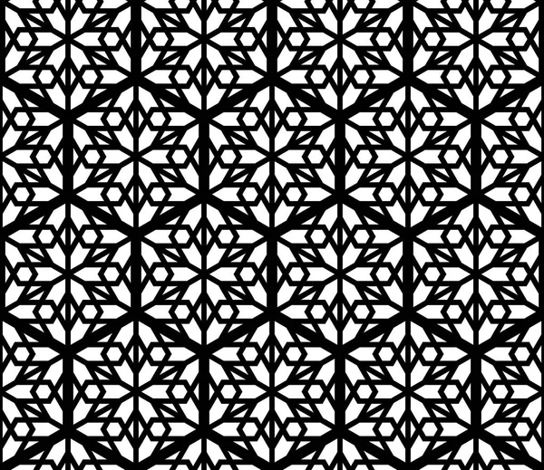 Nahtlose geometrische Ornamente auf der Grundlage von Kumiko — Stockvektor