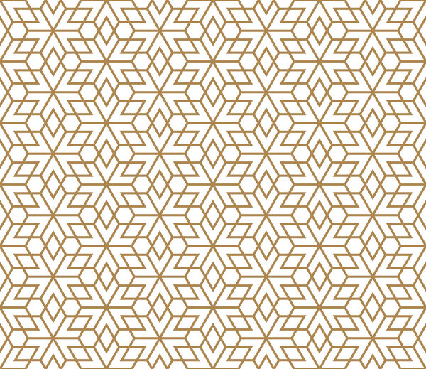 Seamless pattern based on Japanese ornament Kumiko
