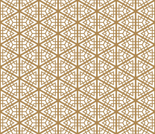 Seamless pattern based on Japanese ornament Kumiko