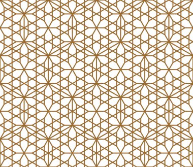 Seamless modeli Japon süs Kumiko dayalı