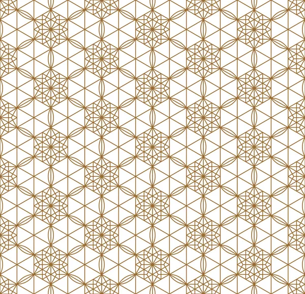 Seamless japanese pattern .For shoji screens.Kumiko woodwork ornament . — стоковый вектор