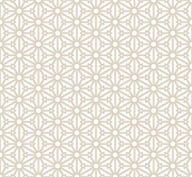 Dikişsiz geometrik desen. Geleneksel Japon woofwork süs Kumiko.