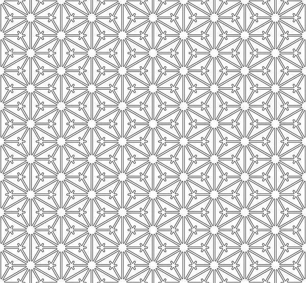 Dikişsiz geometrik desen. Geleneksel Japon woofwork süs Kumiko.