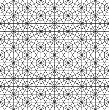 Seamless modeli Japon süs Kumiko dayalı