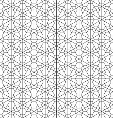 Seamless modeli Japon süs Kumiko dayalı